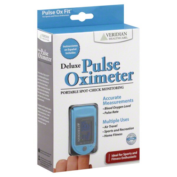 Veridian Healthcare Deluxe Pulse Oximeter Shop Thermometers