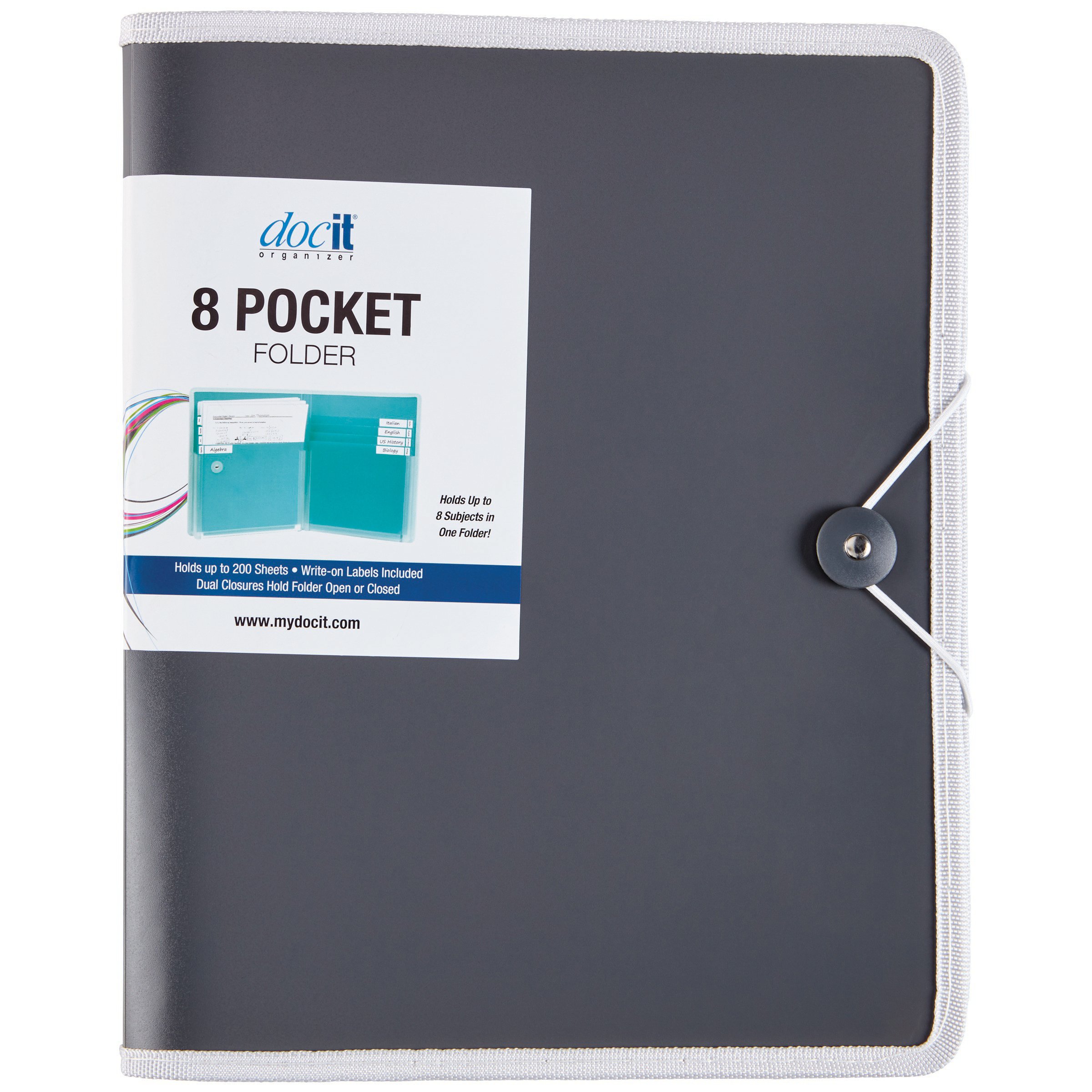 DocIt Organizer 8 Pocket Folder, Multi Pocket Folder Shop Folders at