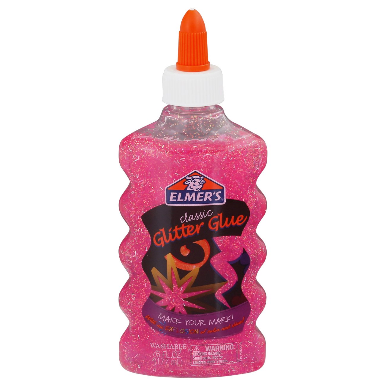 Elmer's Washable Glitter Glue, 6 oz Bottles, 3-Pack, Blue/Pink/Purple