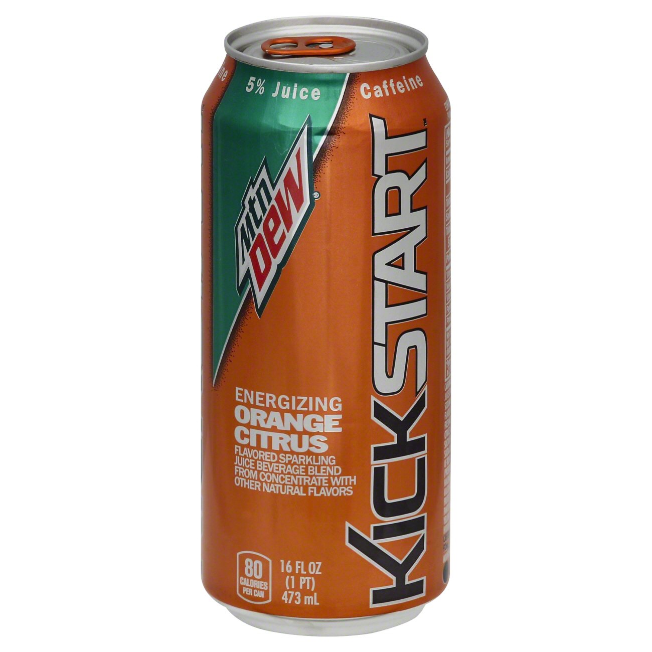 Mountain Dew Kick Start Energizing Orange Citrus Flavored Sparkling ...