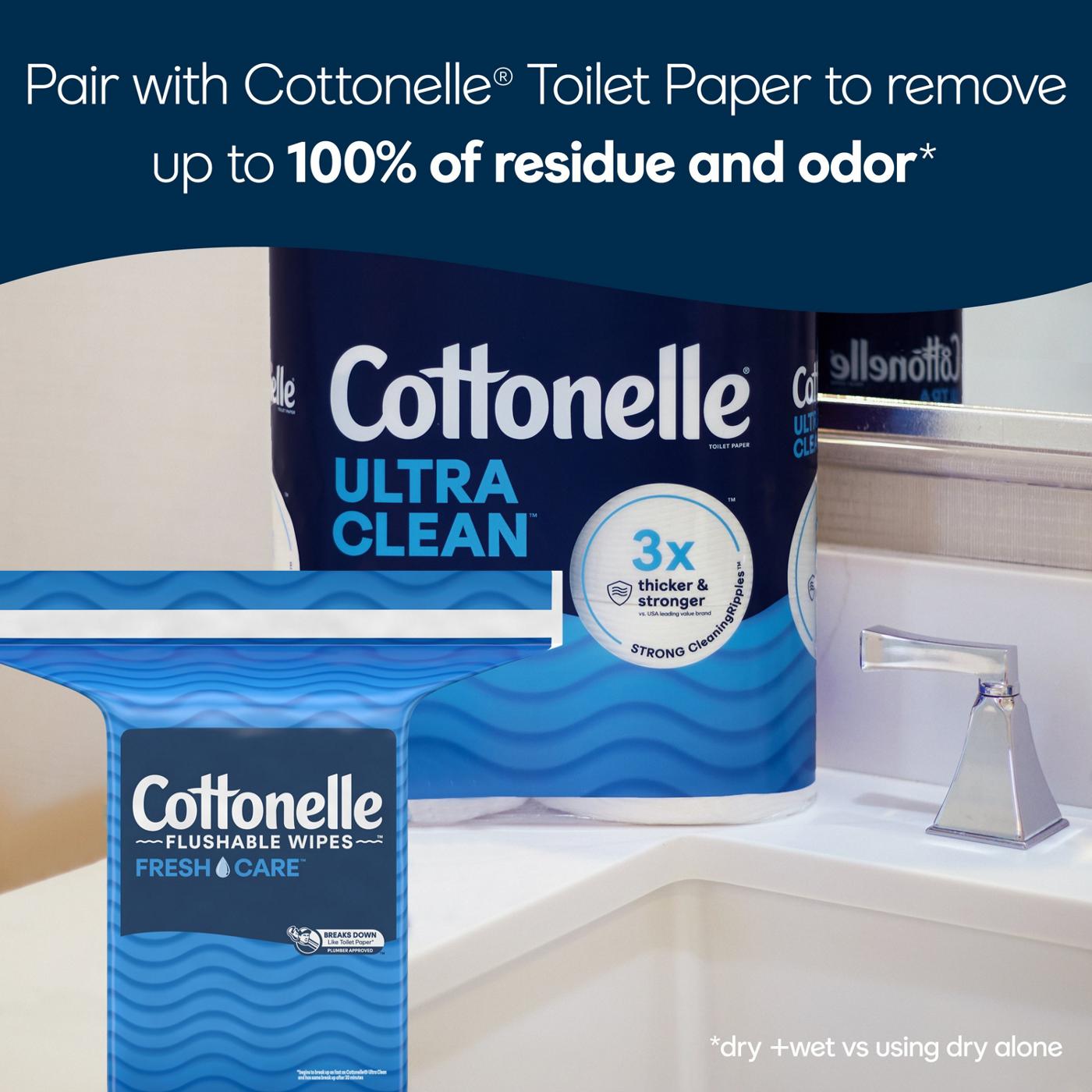 Cottonelle Flushable Wet Wipes Refill Pack; image 2 of 6