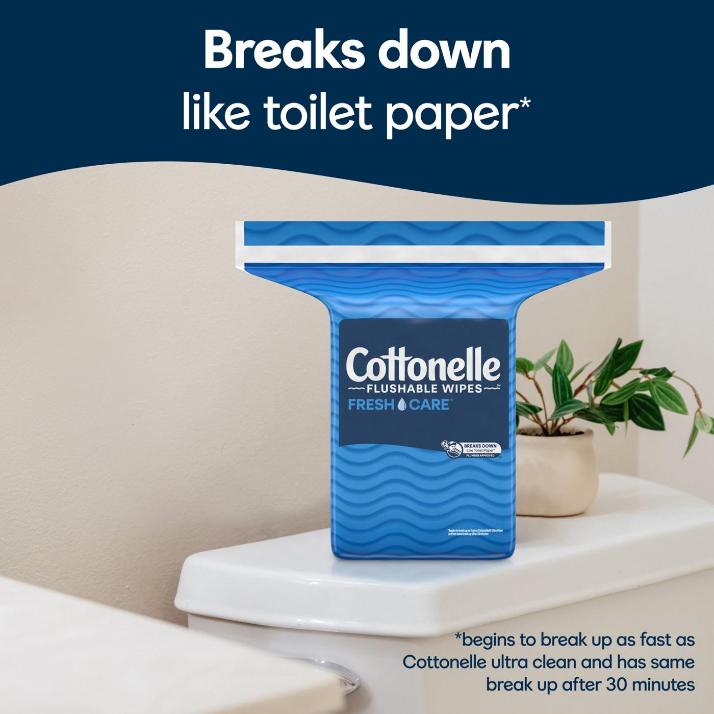 Cottonelle Flushable Wet Wipes Refill Pack; image 3 of 6