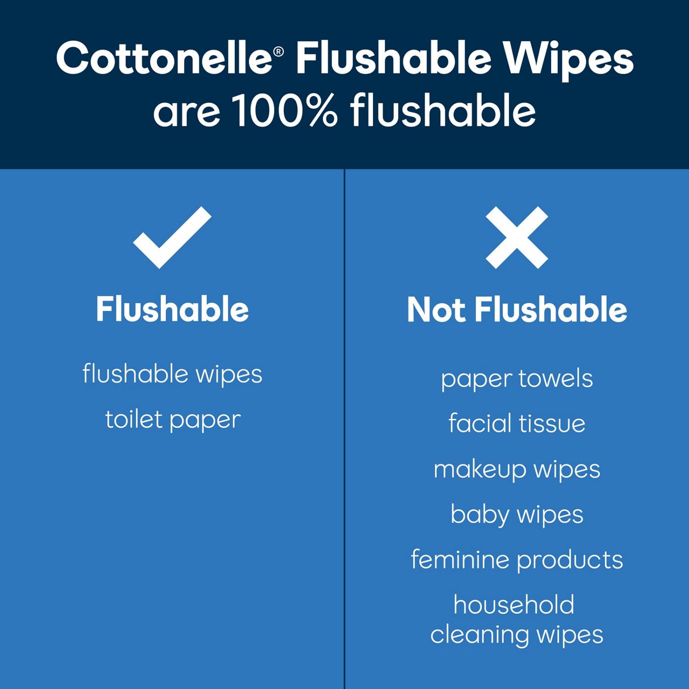 Cottonelle Flushable Wet Wipes Refill Pack; image 5 of 6