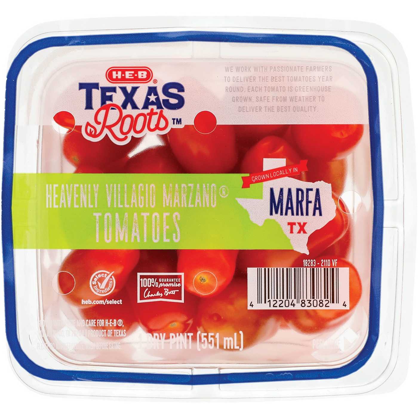 H-E-B Texas Roots Fresh Heavenly Villagio Marzano Tomatoes; image 1 of 3