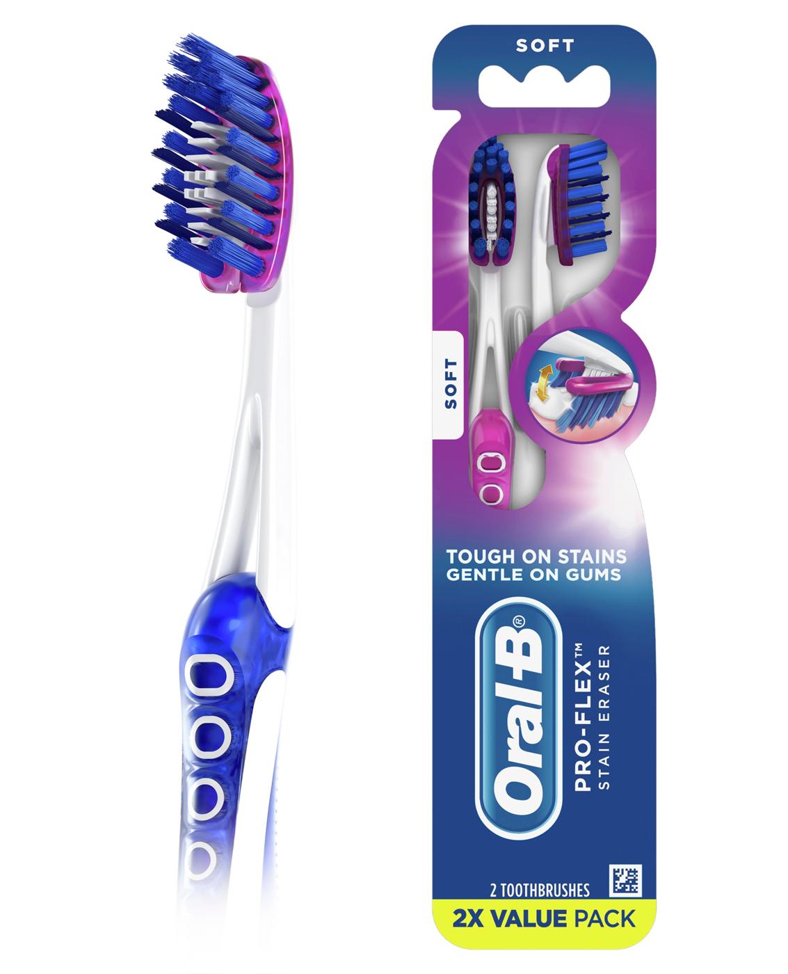 Oral-B Pro-Flex Stain Eraser Toothbrushes - Soft; image 4 of 9