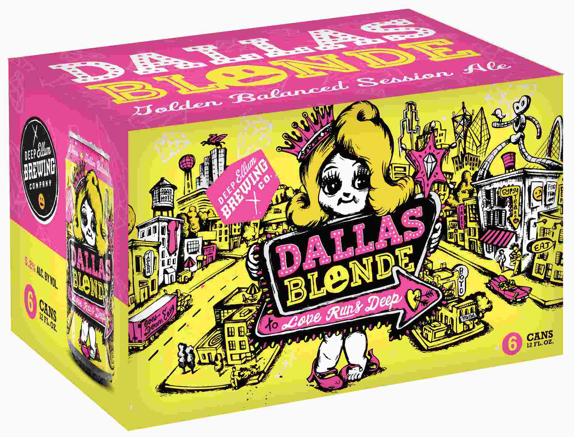 Deep Ellum Dallas Blonde Beer 6 pk Cans; image 1 of 2