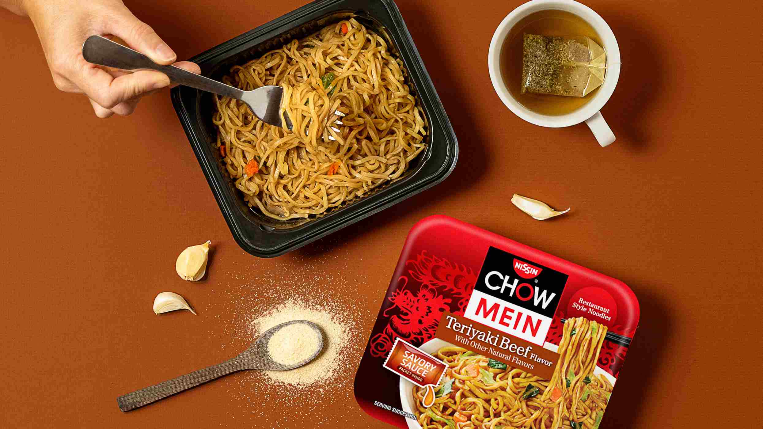 Nissin Chow Mein Spicy Teriyaki Beef Flavor Noodles Shop Pantry Meals