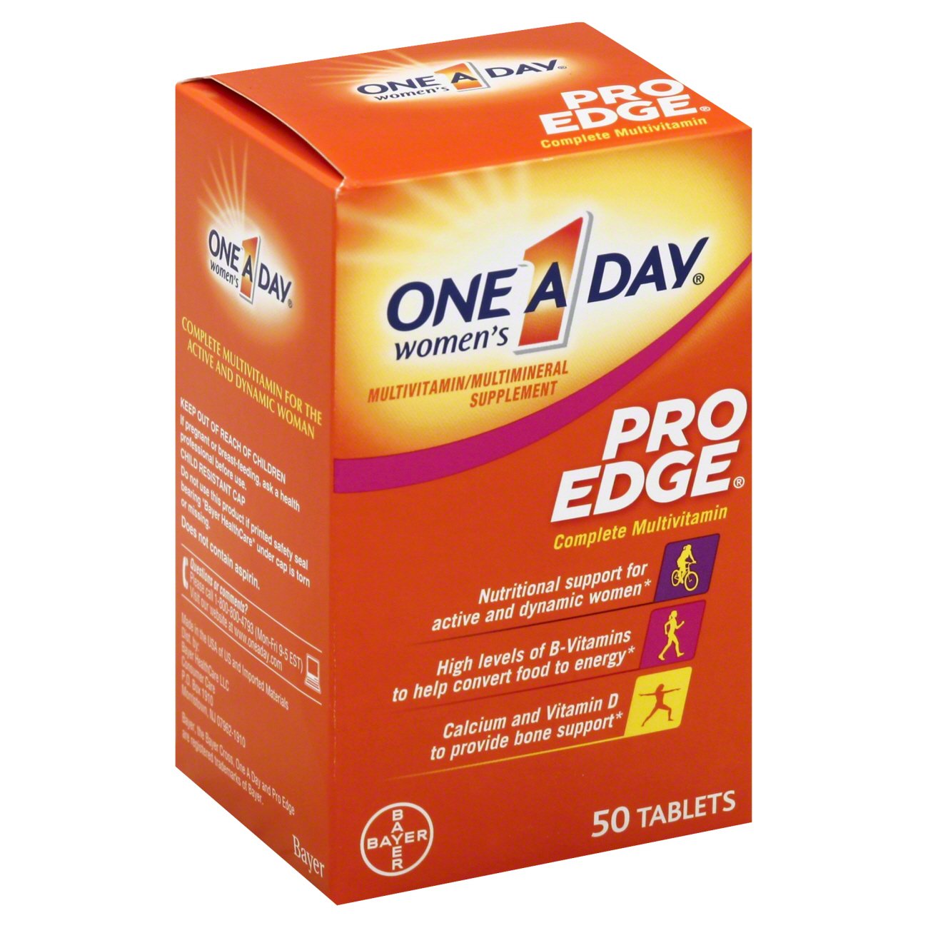 One A Day Men's Pro Edge Multivitamin/Multimineral Dietary Supplement Tablets - 50 count