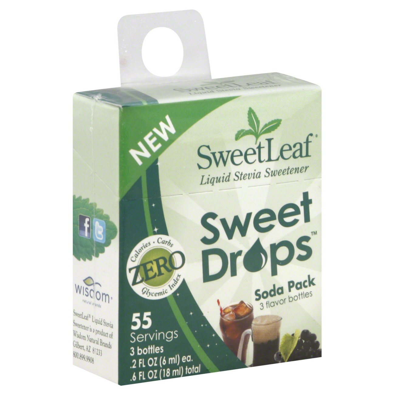 Sweet Leaf Sweet Drops Liquid Stevia Sweetener Drops Soda Pack Shop