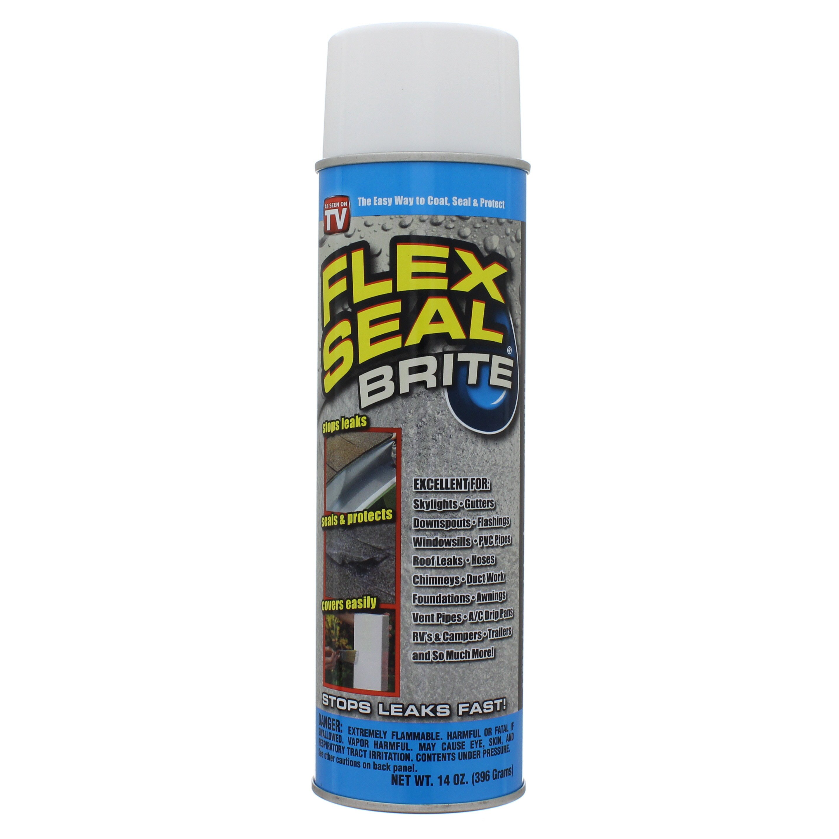 Flex Seal Brite White Liquid Rubber Sealant - Shop Adhesives & Tape at ...