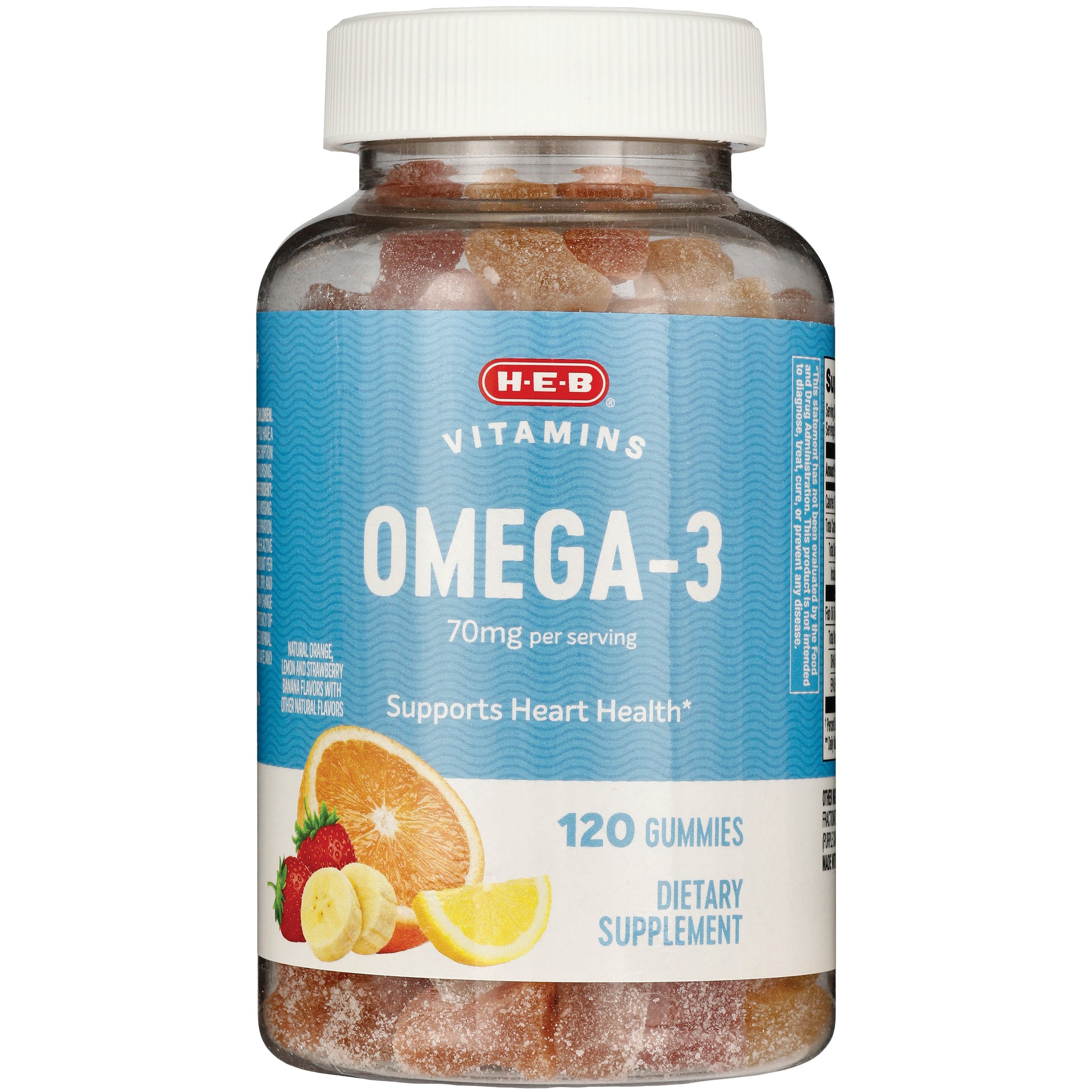 H E B Omega 3 EPA DHA Adult Gummies Shop Diet Fitness at H E B