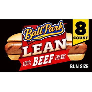 Ball Park Bun Size Uncured Lean Beef Hot Dogs, 14 oz