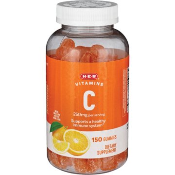 H-E-B Vitamins C 250 mg Gummies, 150 ct