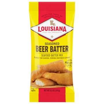 Louisiana Fish Fry Products Seasoned Beer Batter Mix, 8.5 oz