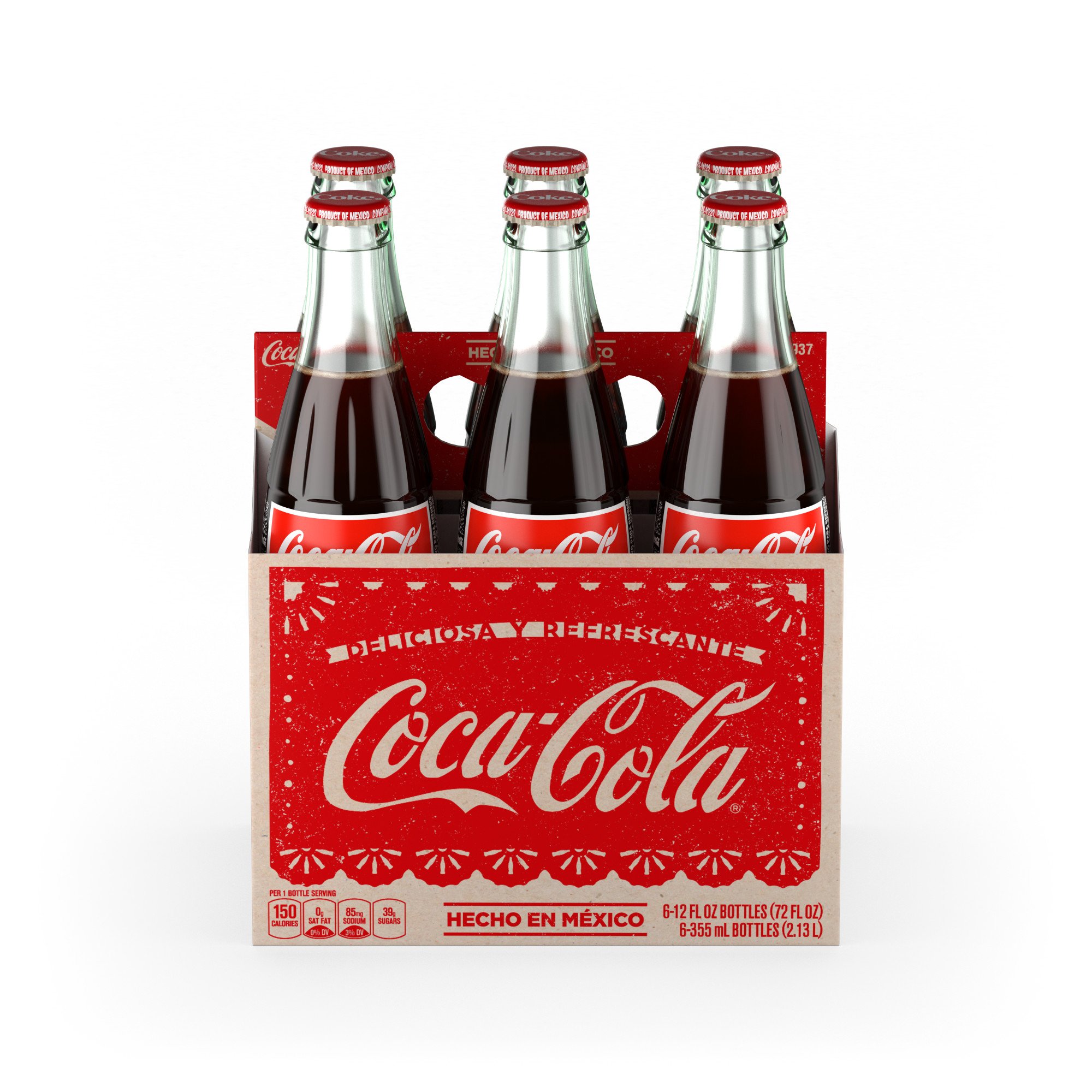 Mexican Coke Coca Cola - 12oz (355ml) Glass Bottles