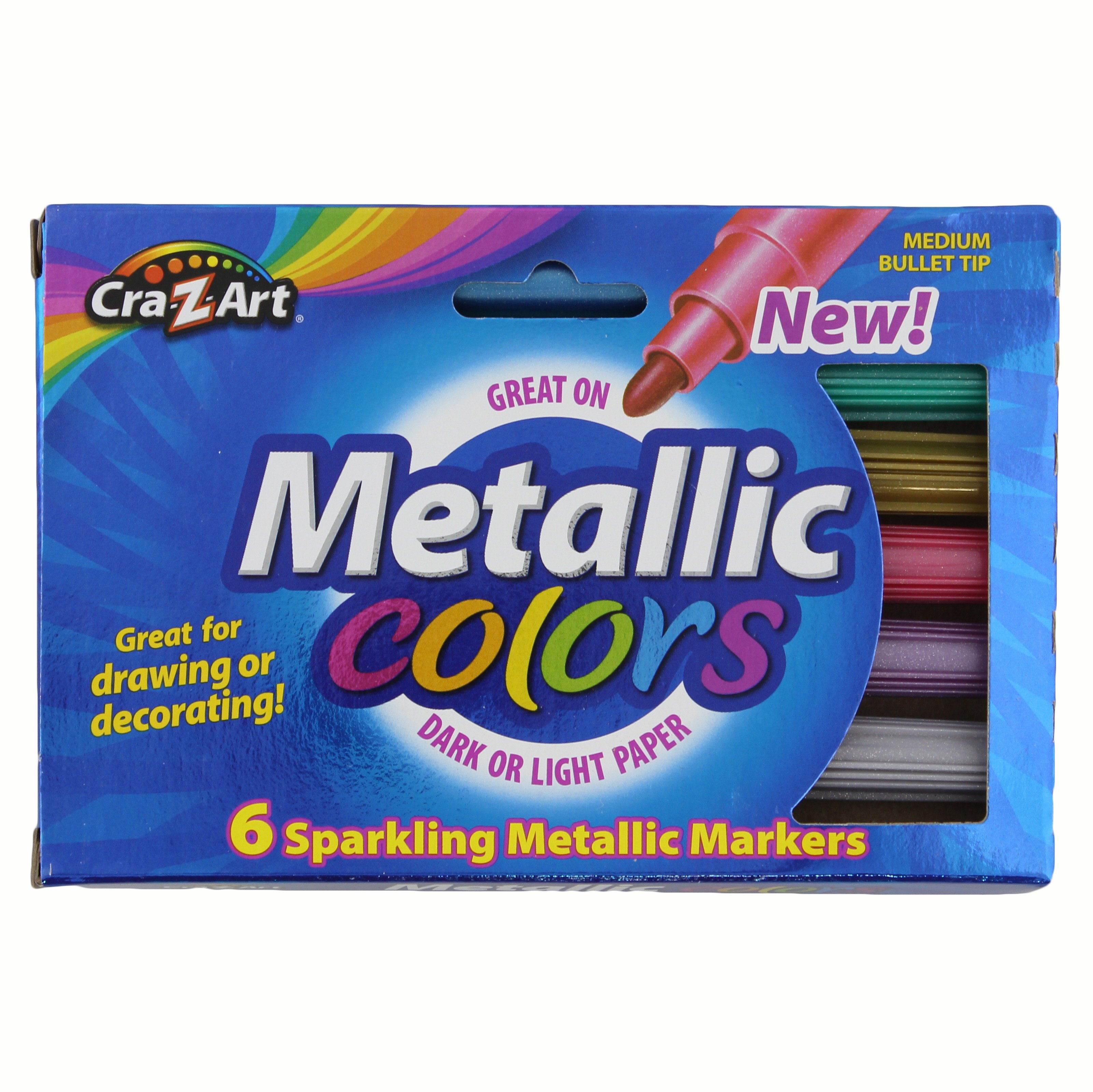 CraZArt Metallic Colors Markers Shop Markers at HEB
