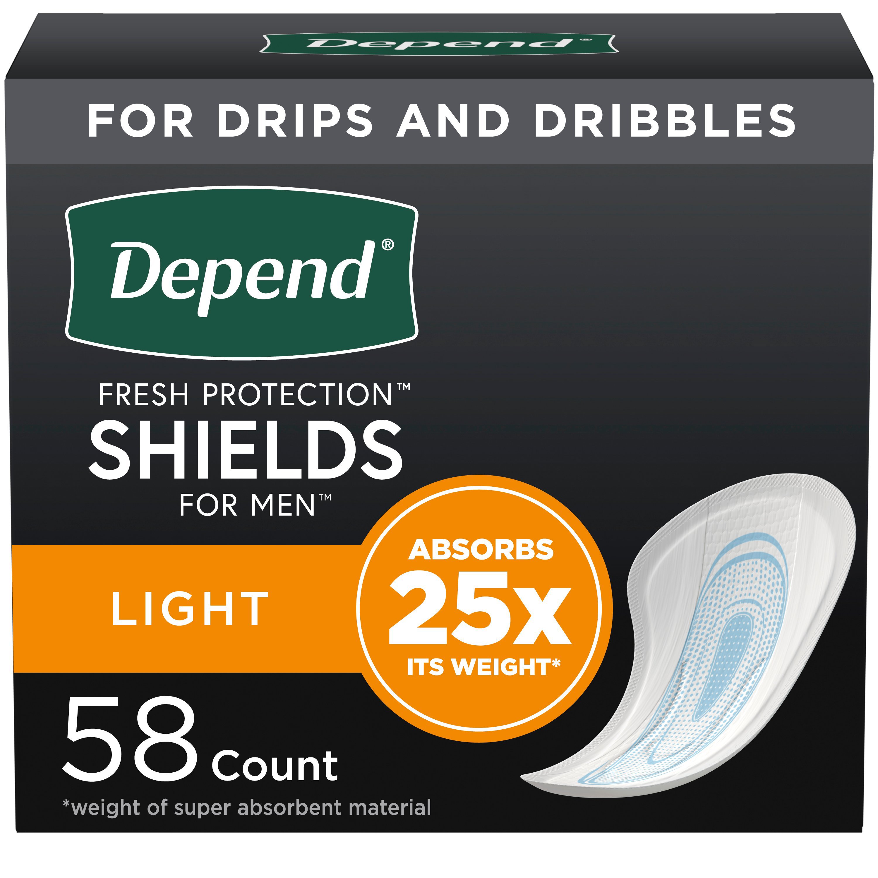 Depends for Men disposable underwear for light bladder leak