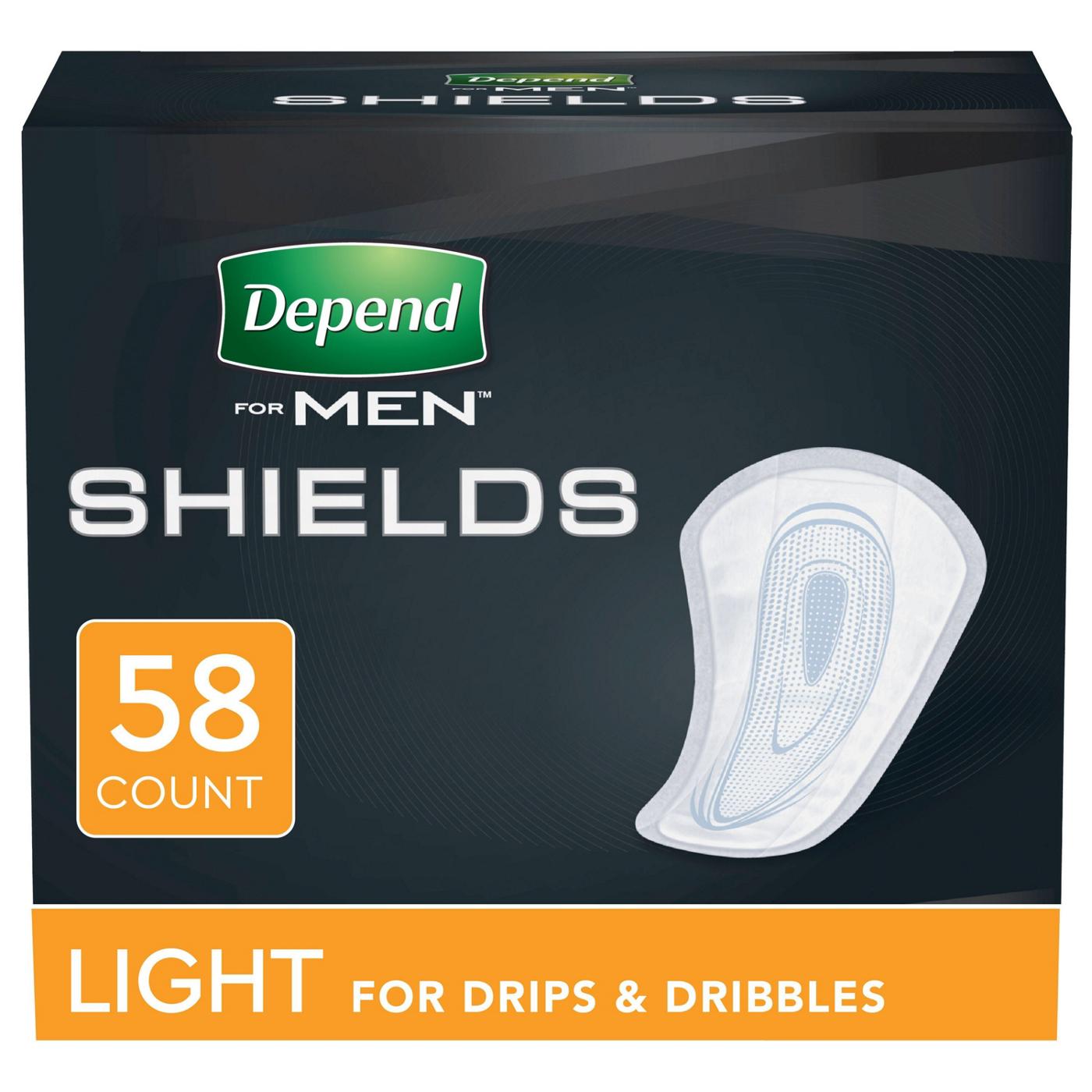 Depend Bladder Control Shields Incontinence Pads for Men - Light Absorbency  - Shop Incontinence at H-E-B