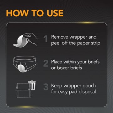 Depend Shields Incontinence Pads for Men - Light, 58 ct