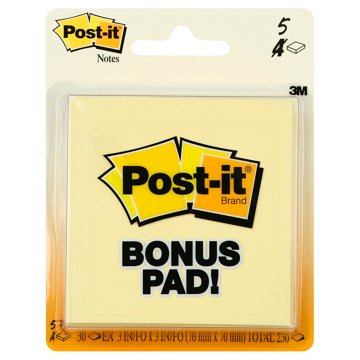 Post-it Sticky Note - Canary Yellow, 150 Ct, 3" x 3"