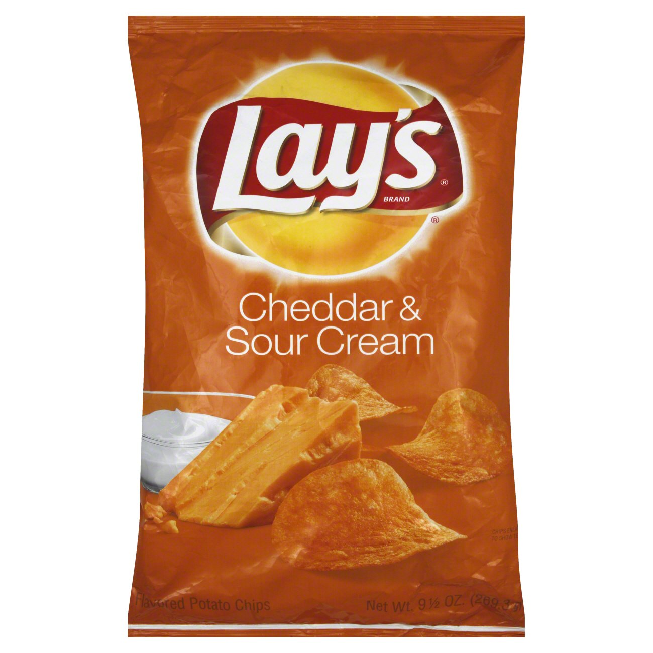 Lay's Cheddar & Sour Cream Flavored Potato Chips - Shop at H-E-B
