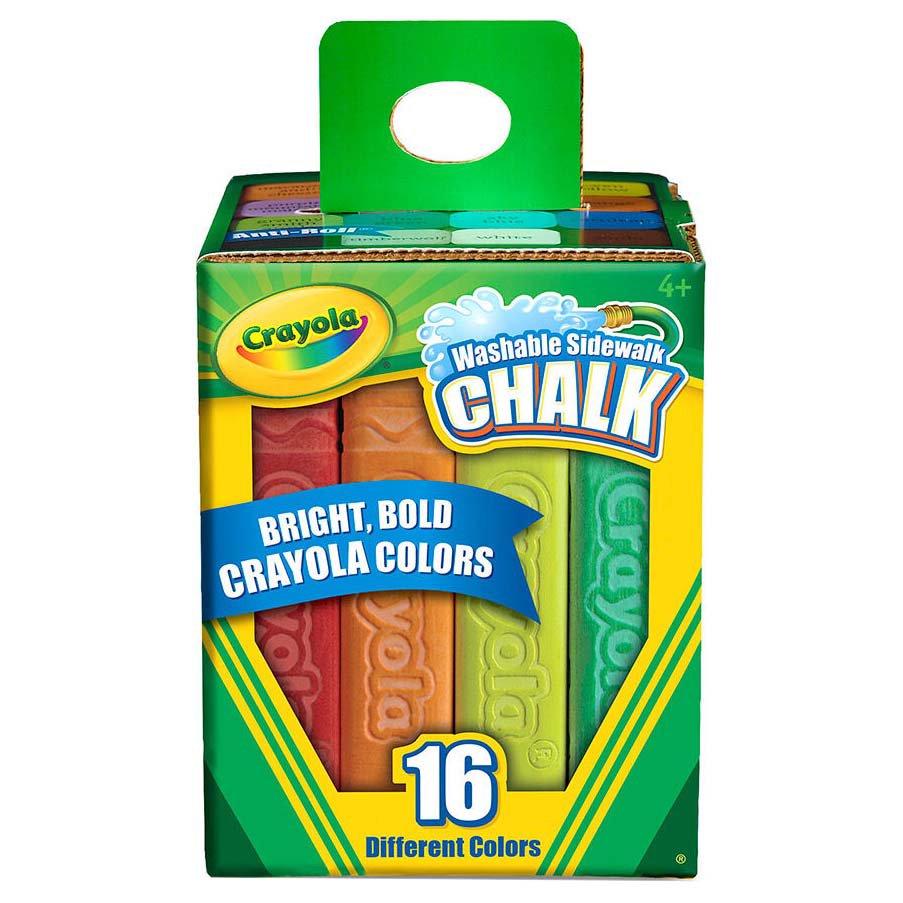 Crayola Sidewalk Chalk Bucket Of 16 - Office Depot