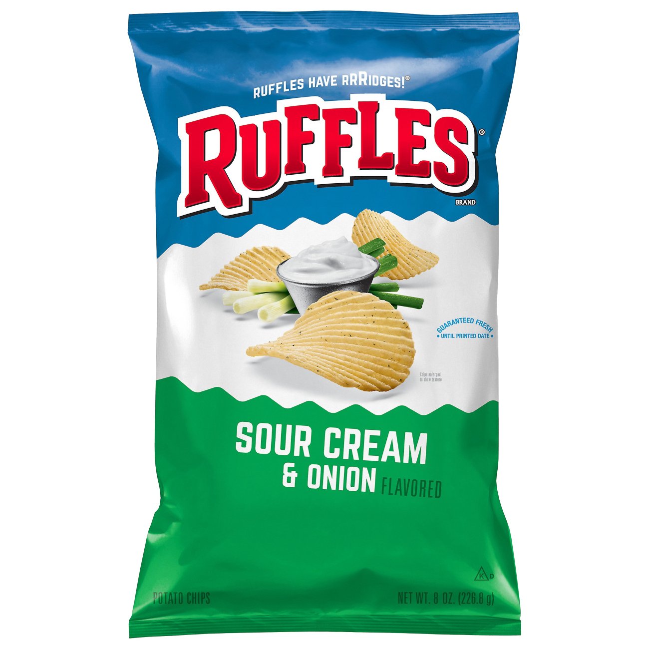 Ruffles Sour Cream & Onion Potato Chips - Shop Chips At H-E-B