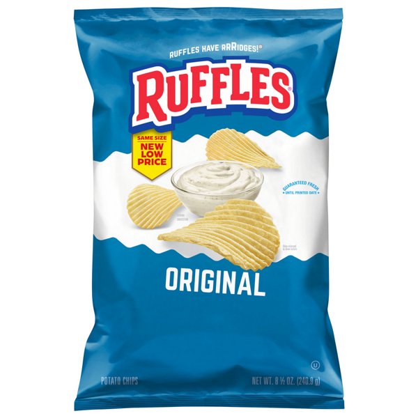 Ruffles Original Potato Chips, 8.5 oz