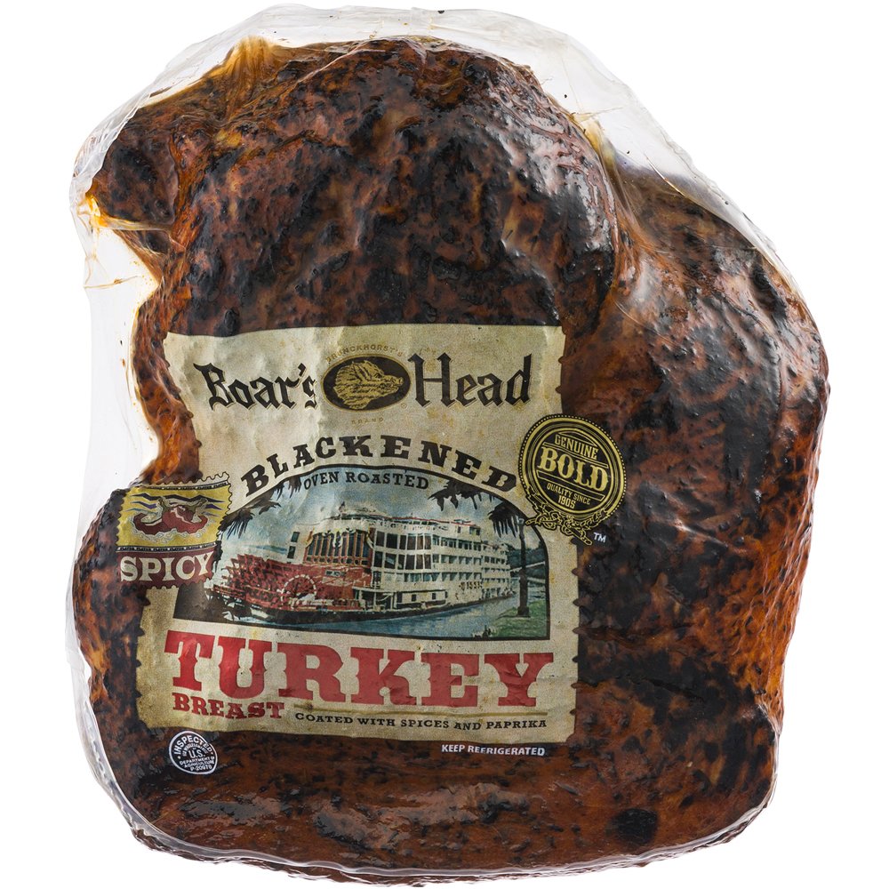 Boars Head Bold Blackened Oven Roasted Turkey Breast, Sliced - Shop Meat  at H-E-B