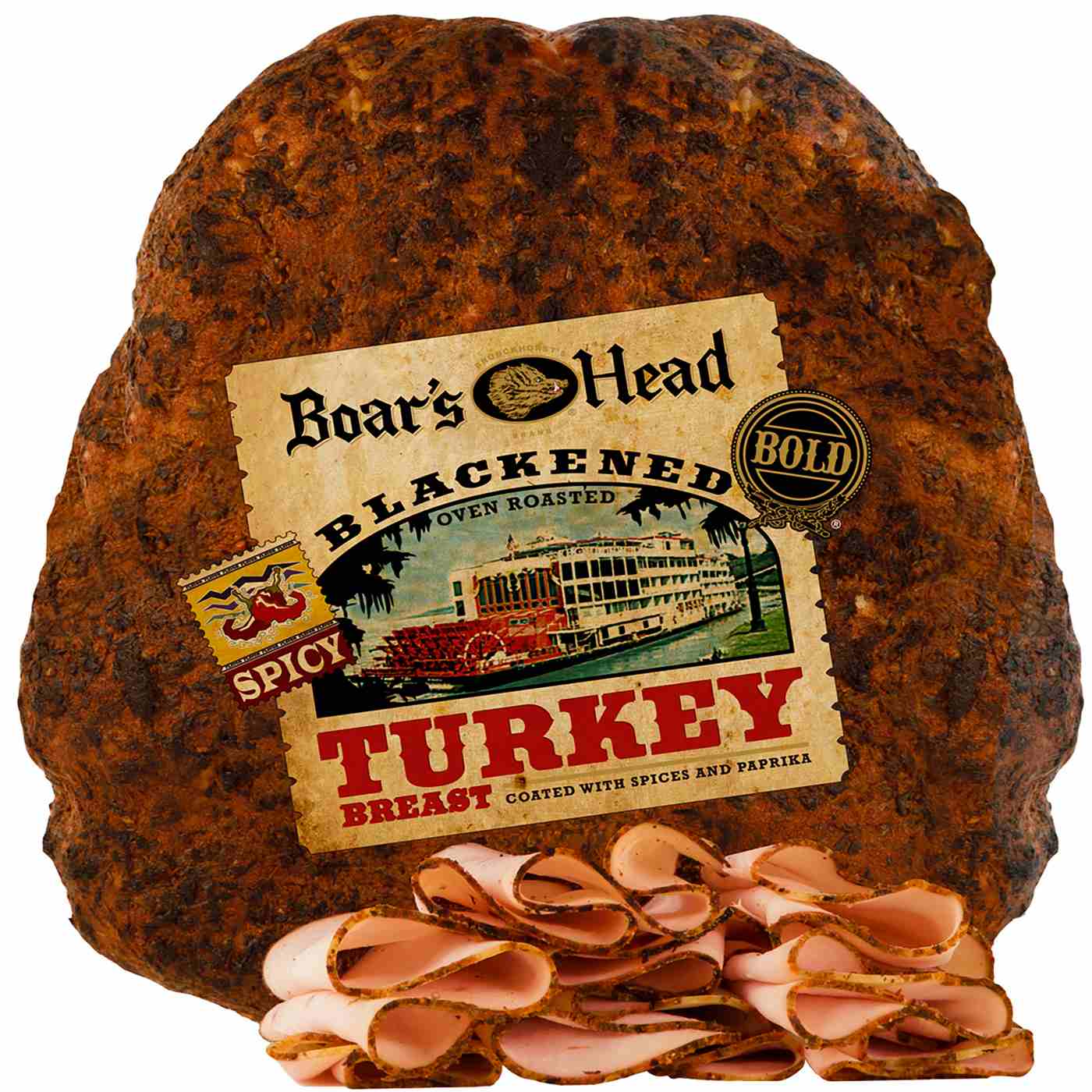 Boar's Head Bold Blackened Oven-Roasted Turkey Breast, Custom Sliced; image 2 of 2