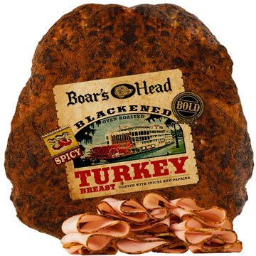 Boar's Head Bold Blackened Oven-Roasted Turkey Breast, Custom Sliced, lb