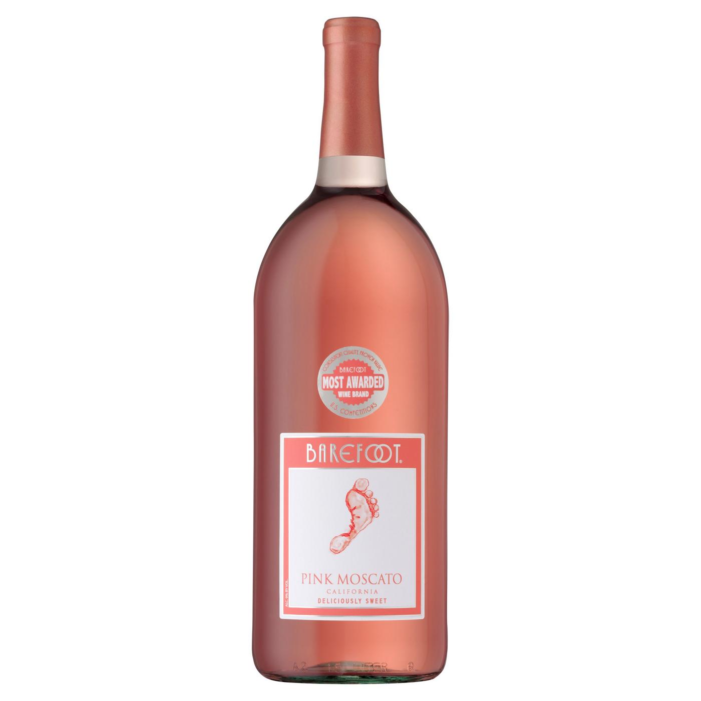 Barefoot Pink Moscato Wine; image 1 of 7