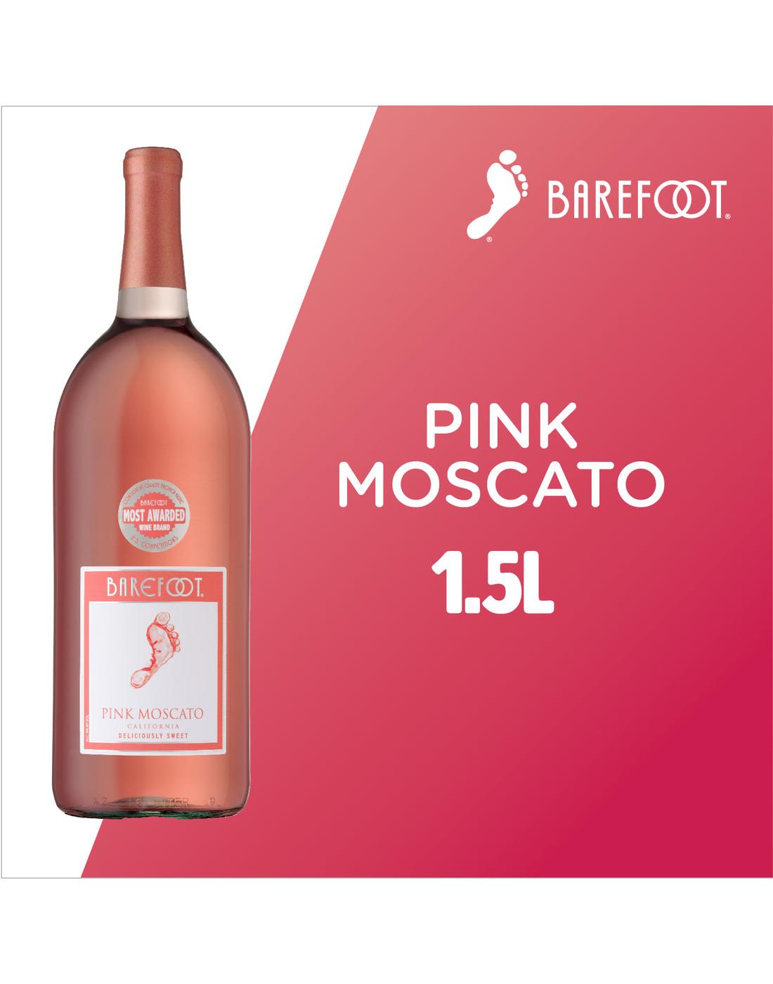 Barefoot Pink Moscato Wine; image 6 of 7