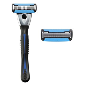 Hill Country Essentials Maxus 5 Blade Razor for Men with 2 Refills, 2 ct