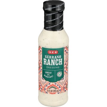 H-E-B Serrano Ranch Dressing (Sold Cold), 12 fl oz