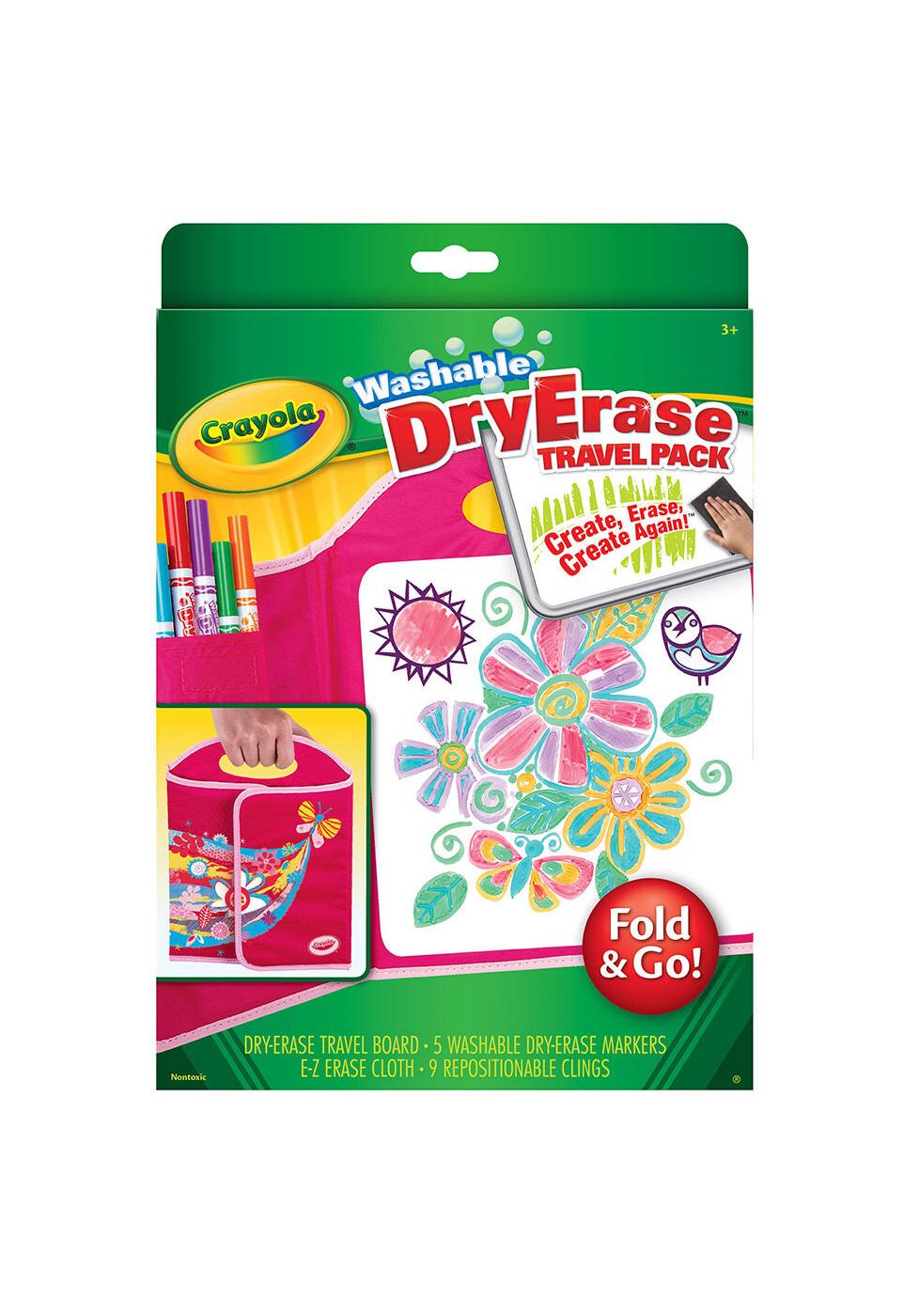 Crayola Fold & Go Dry Erase Travel Pack Pink Shop Bulletin & dry