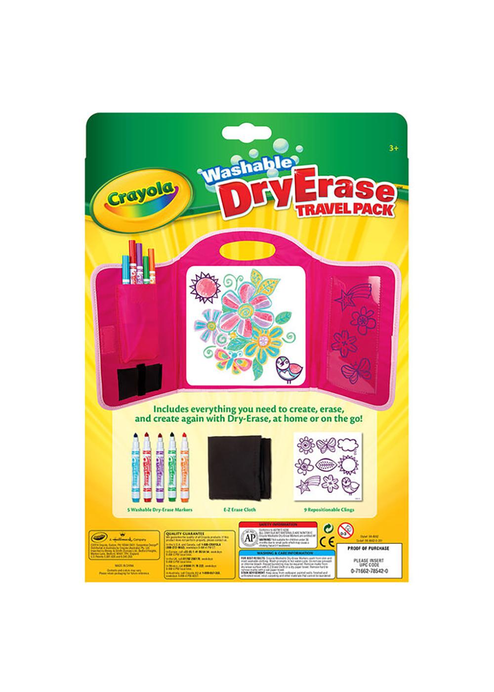 Crayola Fold & Go Dry Erase Travel Pack Pink Shop Bulletin & dry