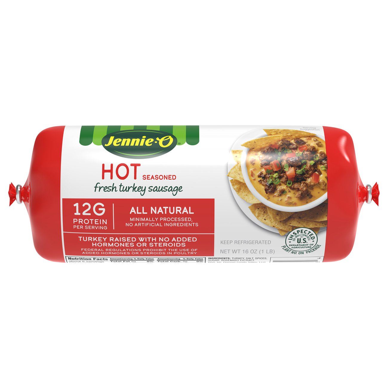 JennieO All Natural Turkey Breakfast Sausage Hot Shop Sausage at HEB