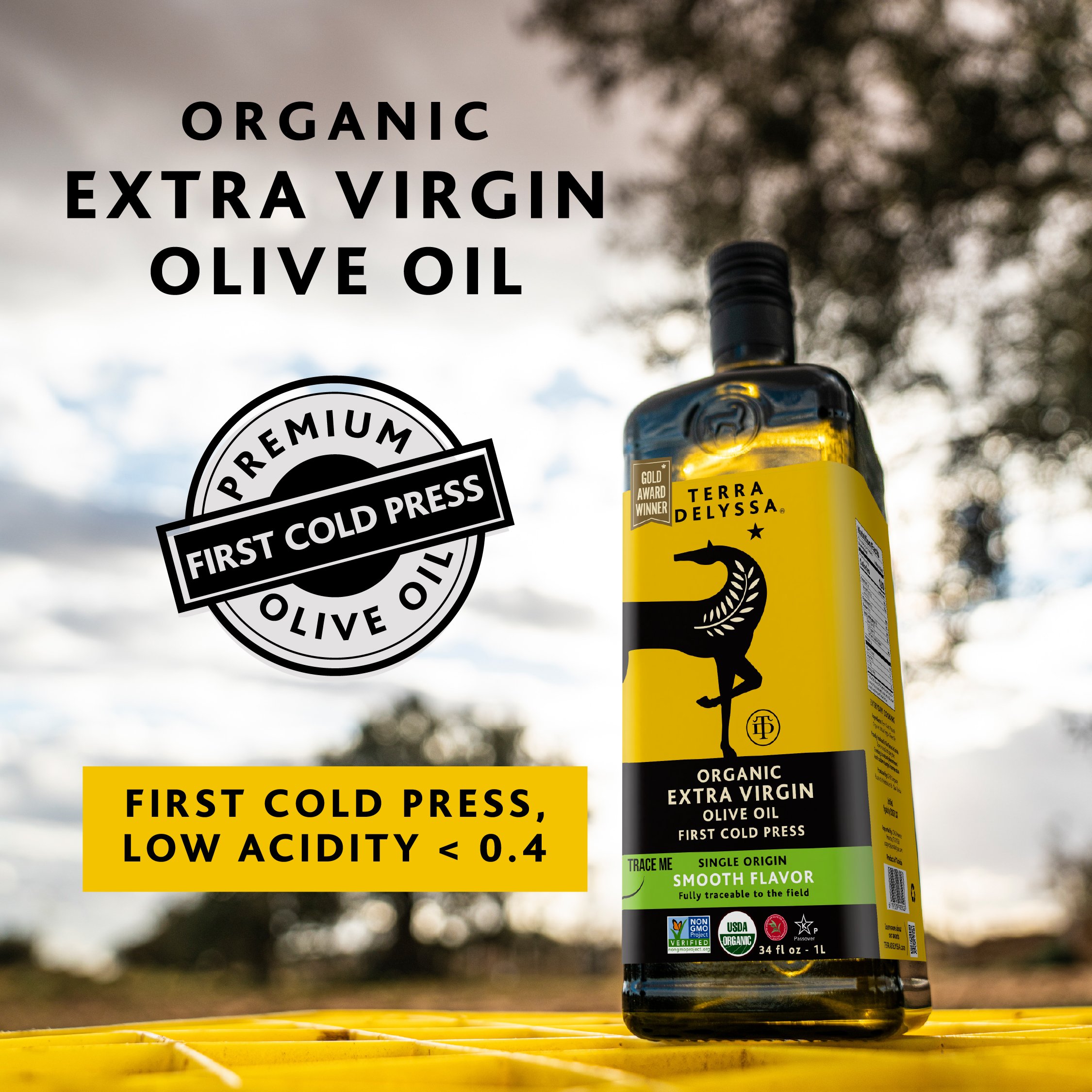 Terra Delyssa Organic Extra Virgin Olive Oil - Shop Oils at H-E-B