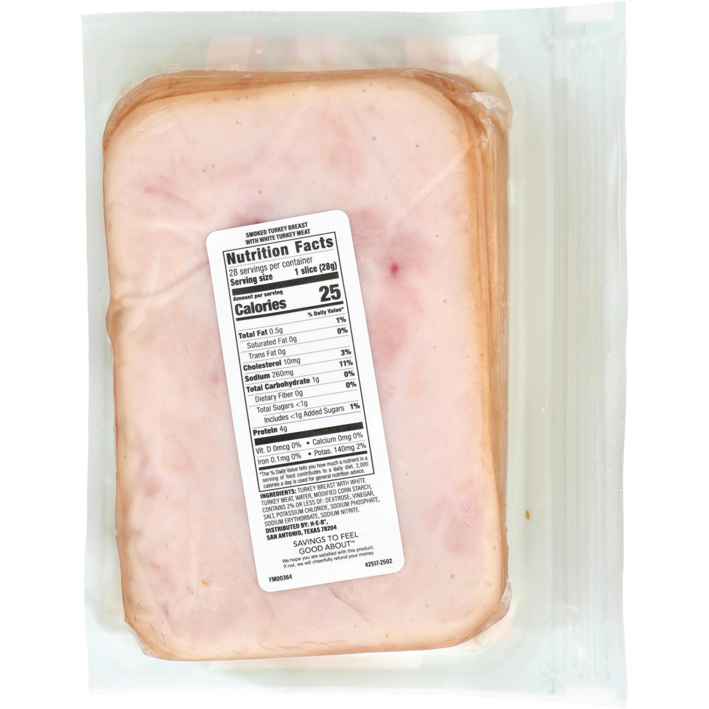 Hill Country Fare Smoked Turkey Breast Lunch Meat; image 2 of 2