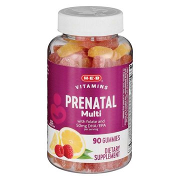 H-E-B Vitamins Prenatal Gummies, 90 ct