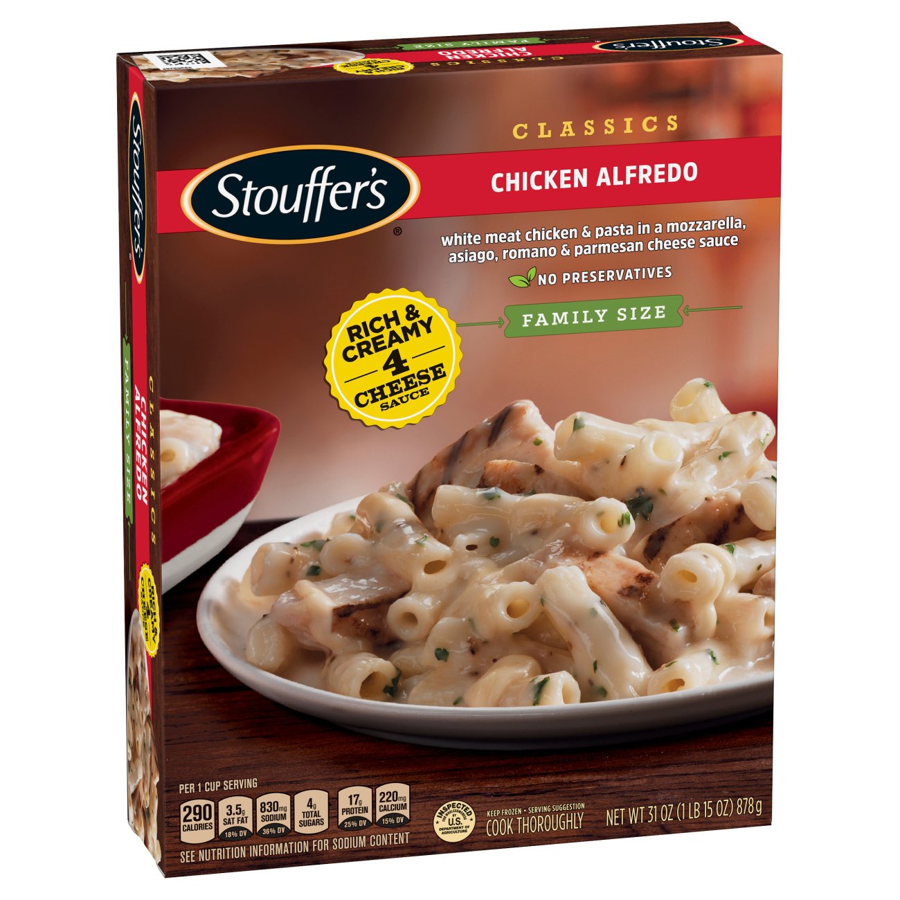 STOUFFERS Chicken Alfredo Family Size - Shop Entrees & Sides at H-E-B