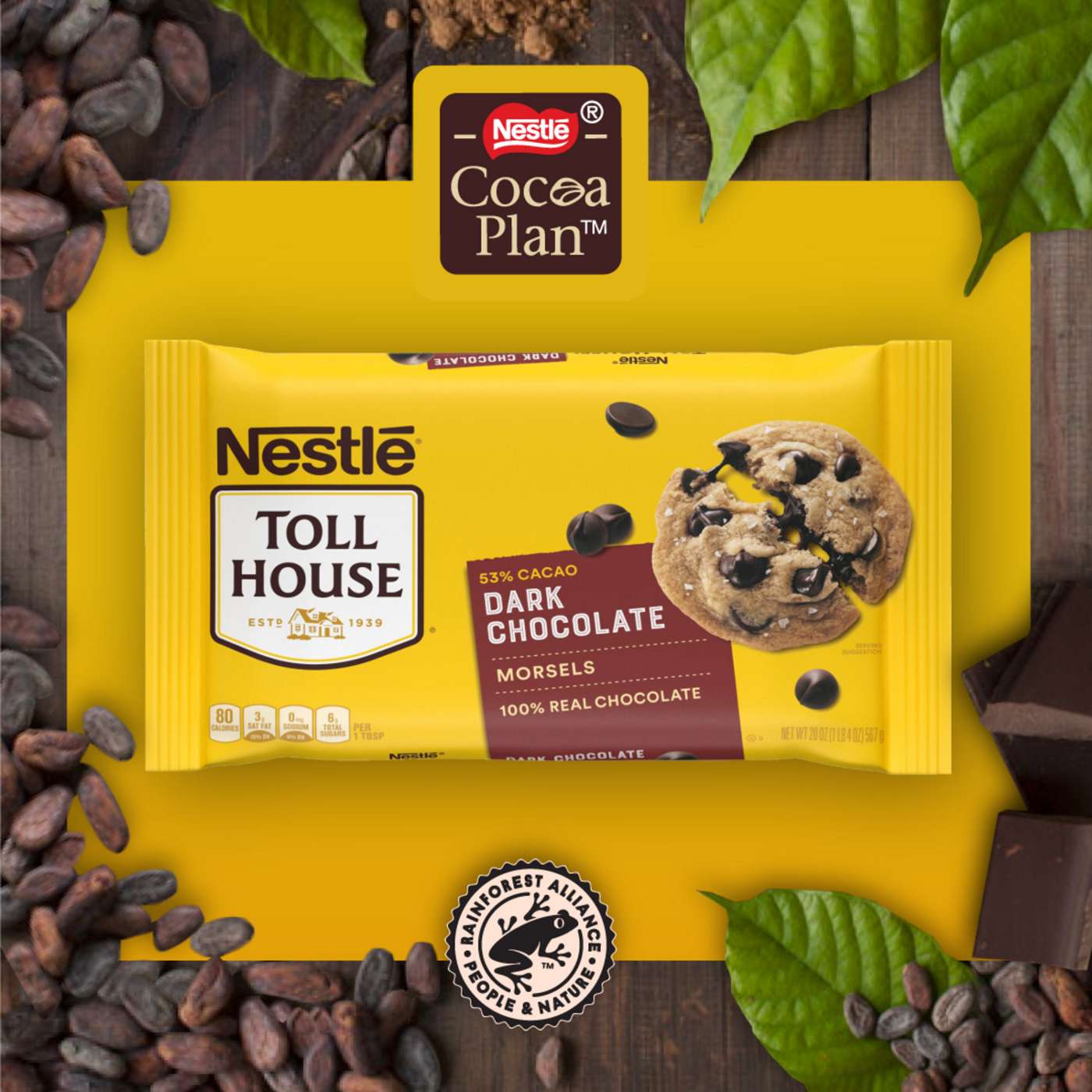 Nestle Toll House Dark Chocolate Chips; image 4 of 6