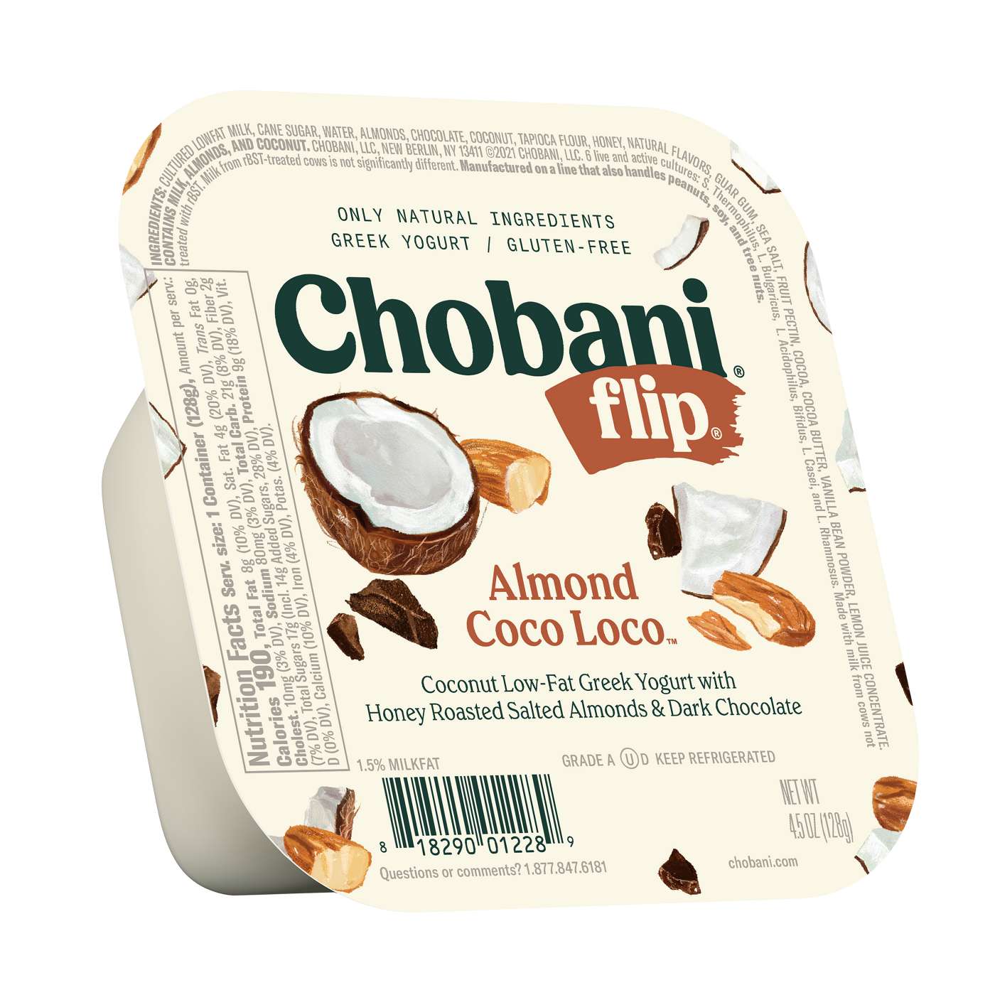 Chobani Flip Low-Fat Almond Coco Loco Greek Yogurt; image 4 of 6