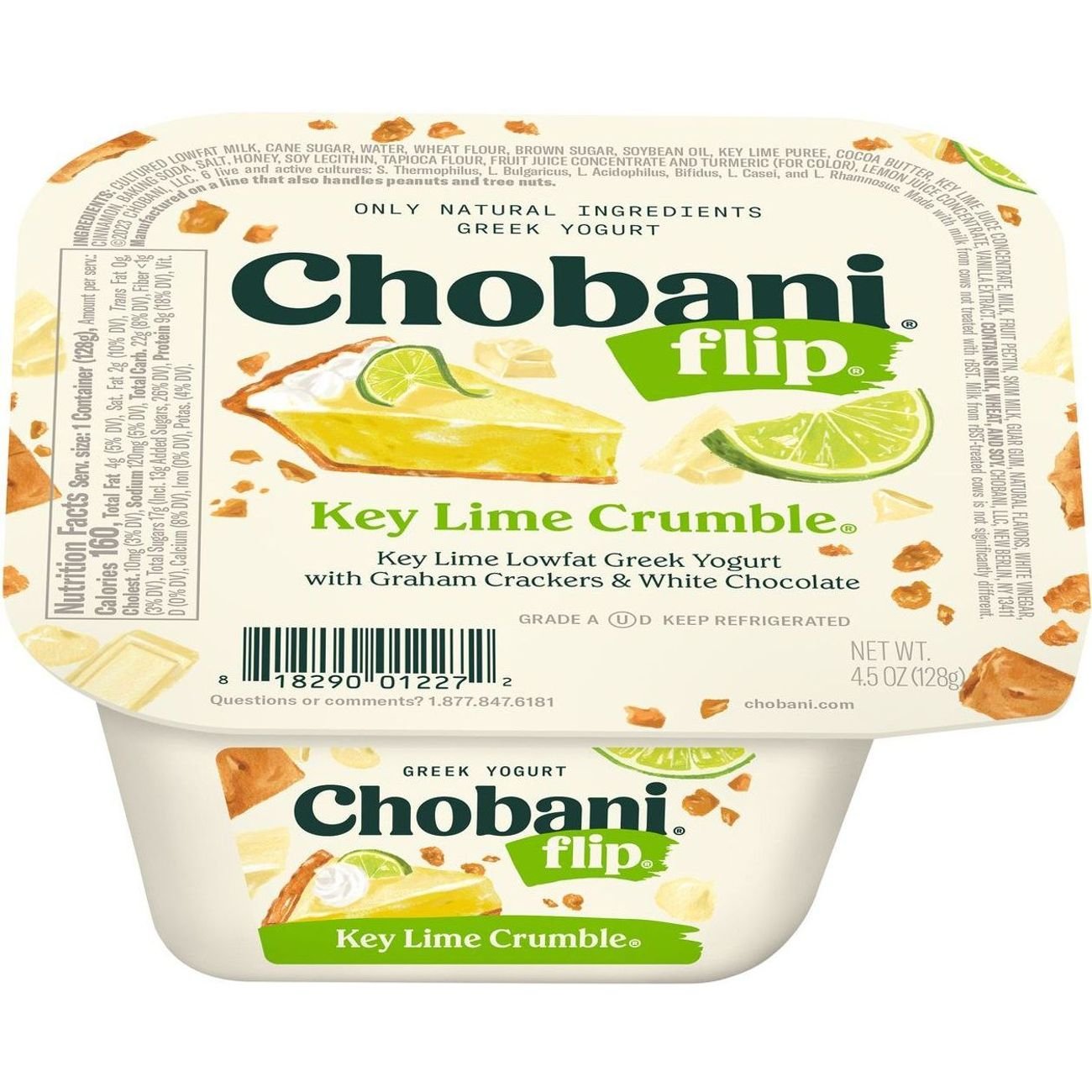 Chobani Flip Low-Fat Key Lime Crumble Greek Yogurt - Shop Yogurt at H-E-B