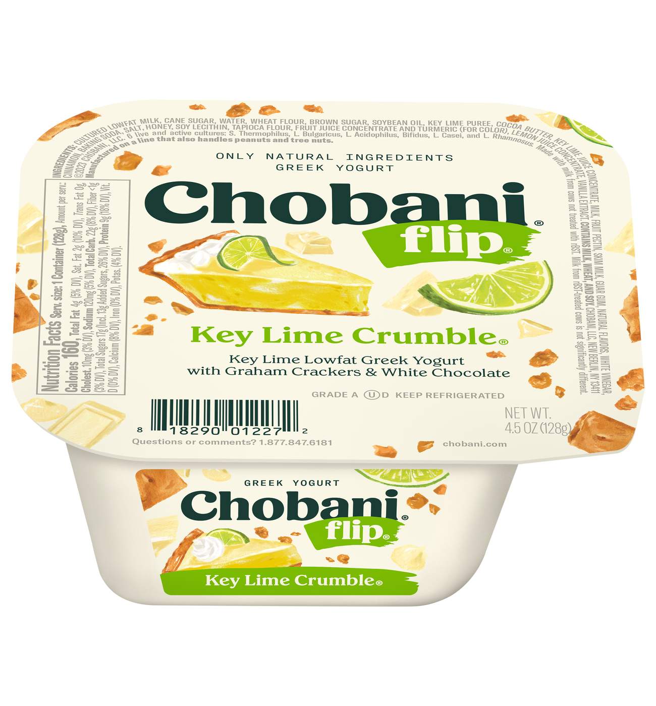 Chobani Flip Low-Fat Key Lime Crumble Greek Yogurt; image 1 of 2