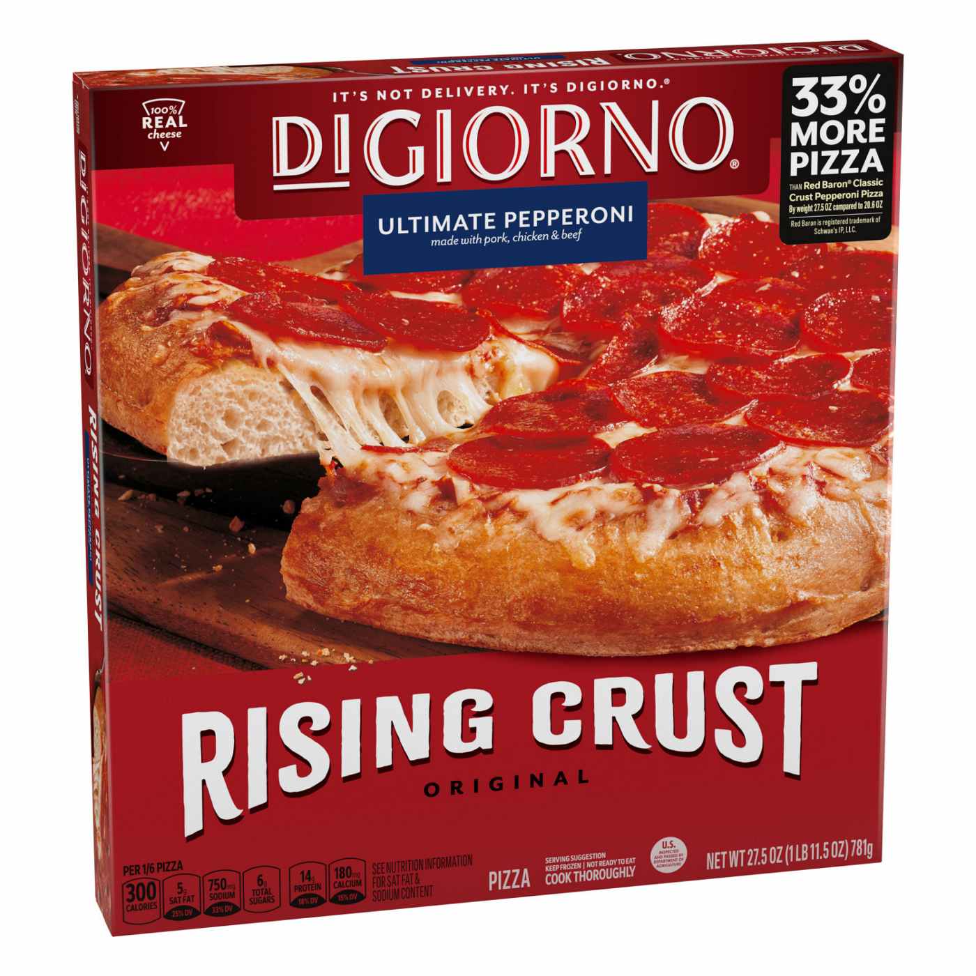 DiGiorno Rising Crust Frozen Pizza - Ultimate Pepperoni; image 7 of 7