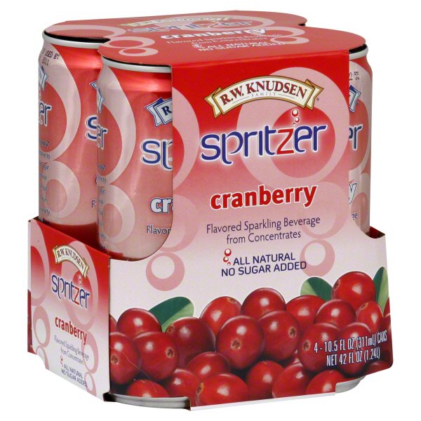 R.W. Knudsen Family Spritzer Cranberry Sparkling Beverage 4 CT Shop
