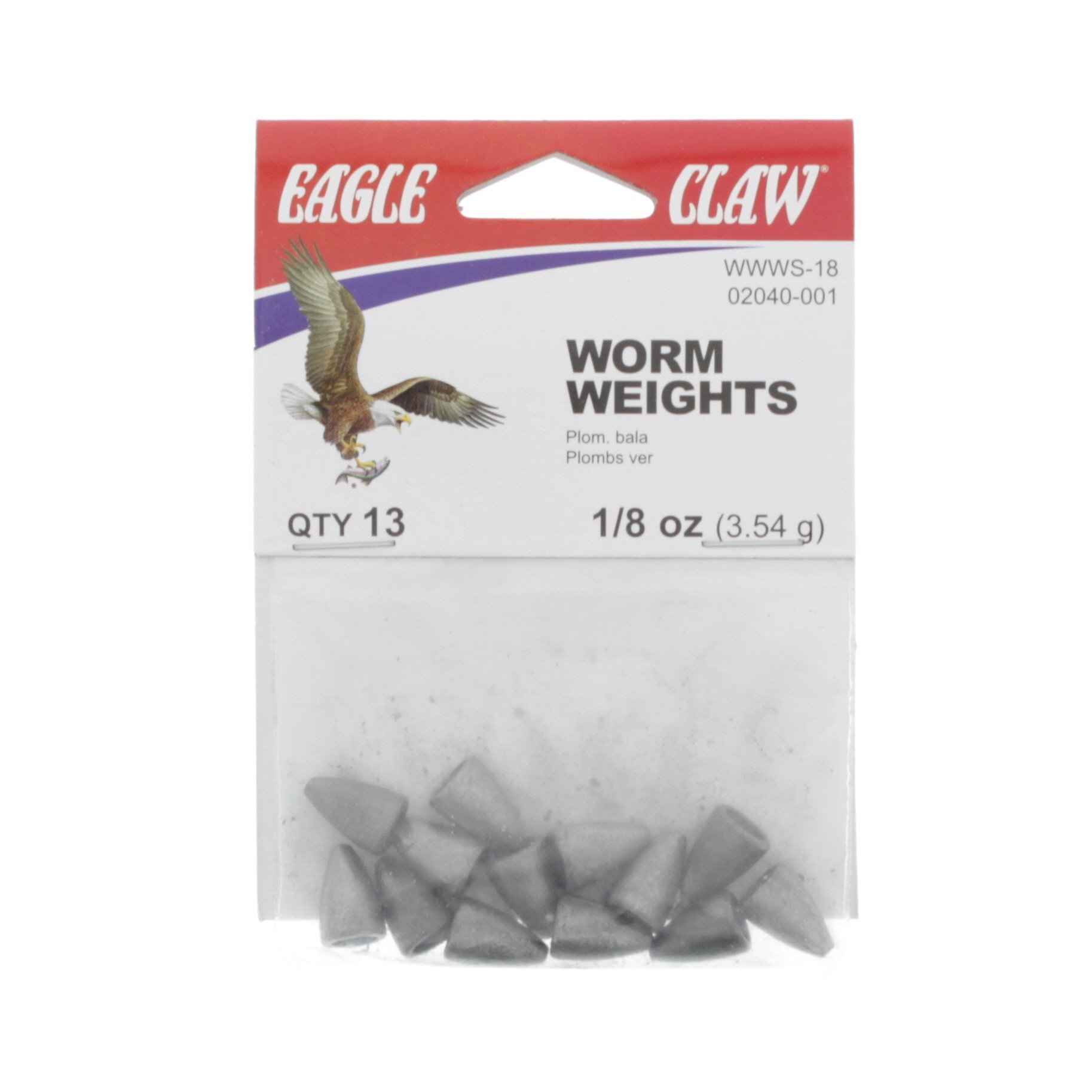 Eagle Claw Worm Weight 1/8OZ. 02040-001