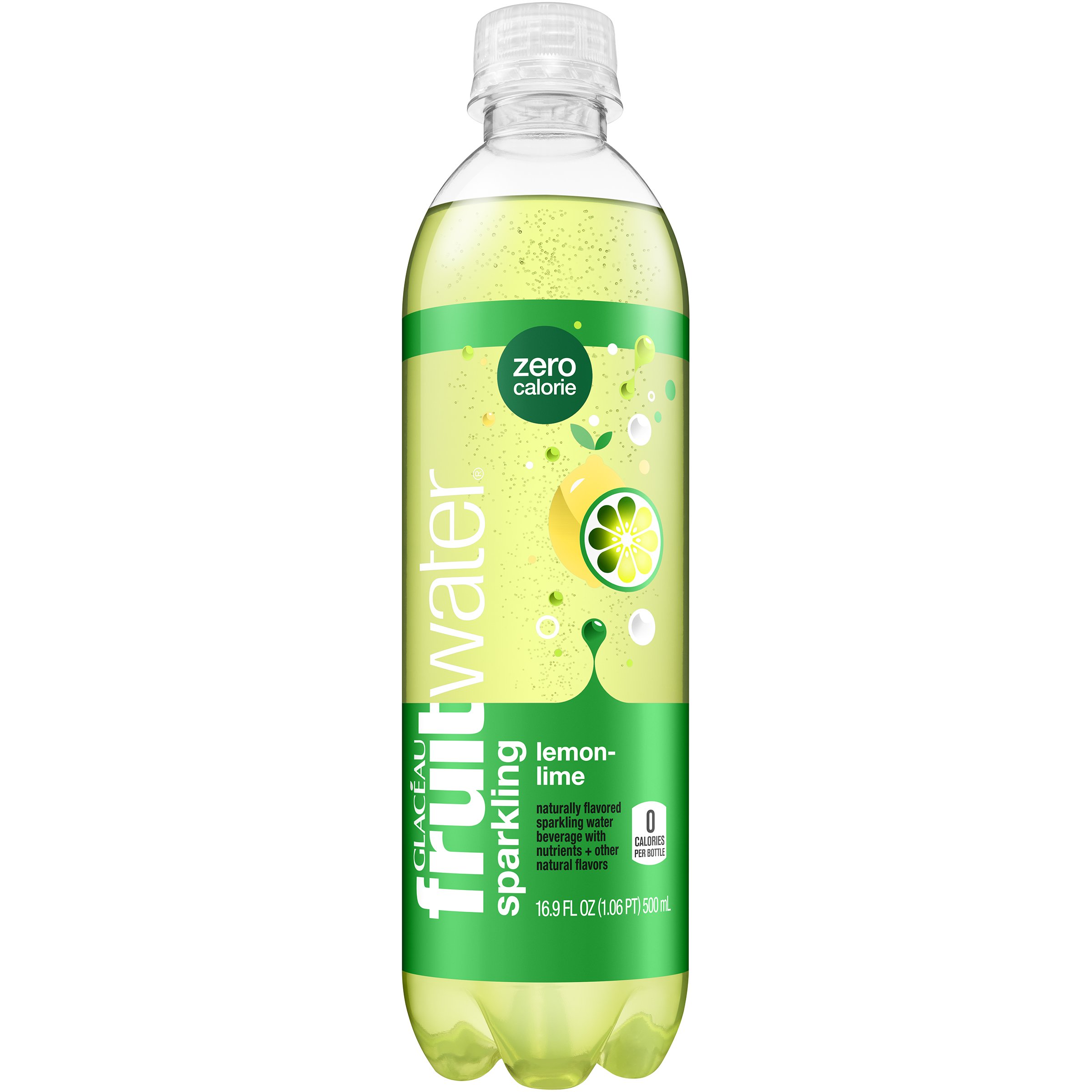 Glaceau Fruitwater Sparkling LemonLime Water Beverage Shop Water at